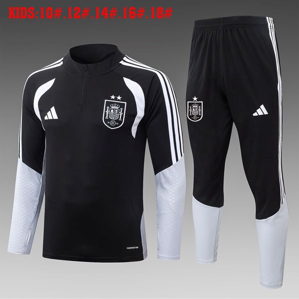 Ninos Sudadera De Training España 2026-2027 Negro 3